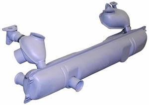 Picture of Type 2 1600cc exhaust silencer.