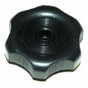 Picture of Westfalia louvered window knobs. Black 1968>80