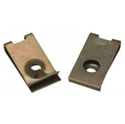 Picture of T2 2 x spire clips for cab door grab handles. Aug 1967 to May 1979