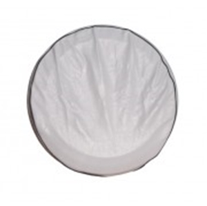 Picture of Just Kampers Spare wheel cover in white.