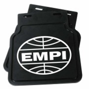 Picture of  MudFlap. Black With White Empi Logo Pair 