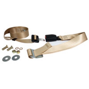Picture of Seat belt, 2pt static lap. Modern buckle, Cream