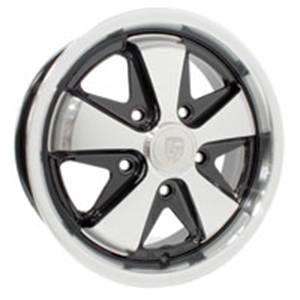 Picture of Alloy Wheel. SSP Fooks Black and Polish.