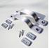 Picture of T2 Baywindow Door Pulls Deluxe fully polished. Pair