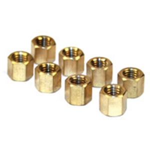 Picture of Nut, brass for manifold M8 thread, 11mm spanner