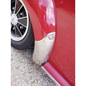 Picture of Beetle swedish gravel guards. Tall stainless steel