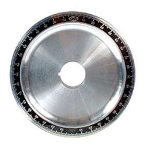 Picture of Aluminium crankshaft pulley. Solid, black. SCAT