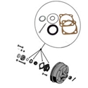Picture of Rear Axle Hub Seal Kit T2 and beetle 1950 to 1967. All swing axle models