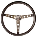 Picture of Steering wheel black 15" Nostalgia holes on spoke 4 1/8" dish