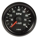 Picture of Rev Counter, 52mm, 8000rpm. Black