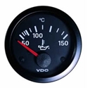 Picture of VDO Temp gauge, black, 52/celcius.