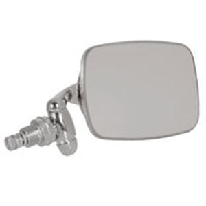 Picture of Beetle Mirror Right, door 8/67> Genuine quality repro. Stainless steel head