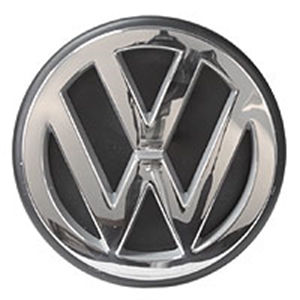 Picture of Badge, VW emblem T2 and T25 Tailgate. 100mm with rubber base