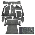 Picture of Carpet set,coupe,RHD,65-67, charcoal, narrow weave
