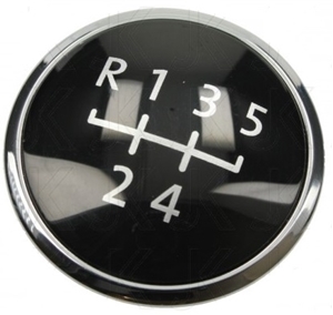 Picture of 5 Speed Gear Knob Badge (Black/Chrome) T5 2003–2013