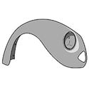 Picture of Front Wing - VW Beetle 1303 75-79  Galvanised