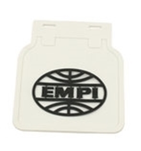 Picture of EMPI MudFlap Set White with Black Logo