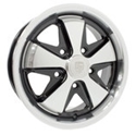 Picture of SSP Fooks Alloy Wheel Black and Polished 5.5Jx15'' with 5x130 Stud Pattern ET45