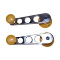 Picture of Window Winder Handles Chrome with Wooden Knob Pair
