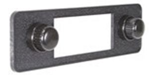 Picture of Black Stereo Faceplate including Knobs and Escutcheons
