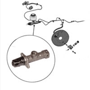 Picture of Splitscreen brake master cylinder. 