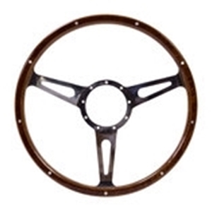 Picture of SSP 3-Slot Mahogany Steering Wheel 380mm 9 Bolt 