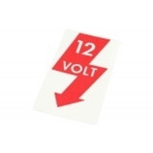 Picture of 12 Volt Door Pillar Sticker VW Beetle 1967–1998