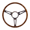 Picture of SSP 3-Slot Mahogany Steering Wheel 380mm 9 Bolt