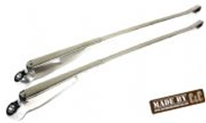 Picture of German quality chrome finished stainless steel wiper arms domed nut style