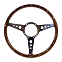 Picture of SSP 9-Hole Mahogany Steering Wheel 380mm 9 Bolt
